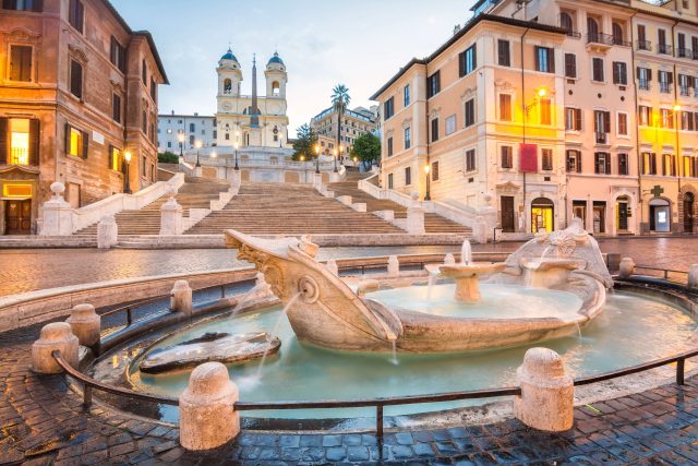 Piazza de Spagna in Rome, Italy