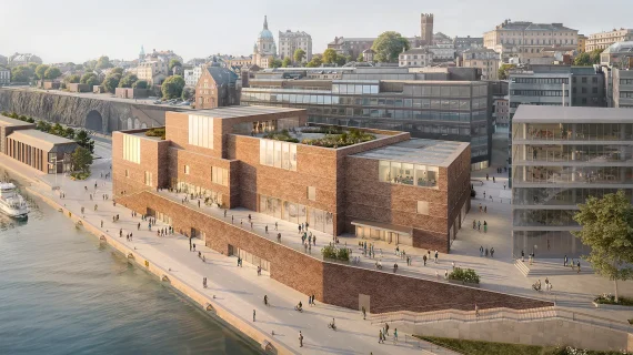 The proposed new Nobel Center in Stockholm.